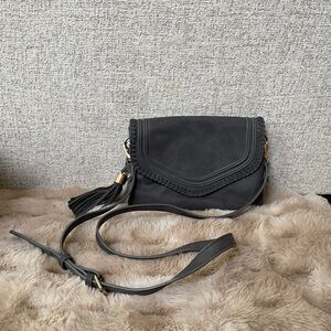 Francesca's Collections Charcoal Crossbody Bag